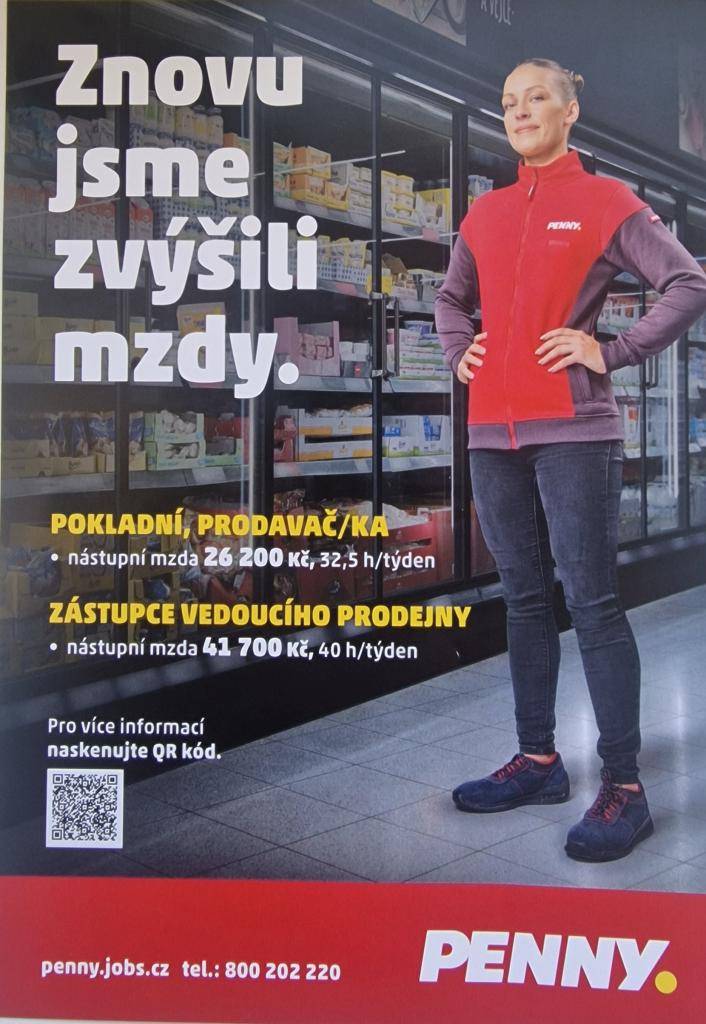 Nabídka práce PENNY - prodavač/ka, zástupce vedoucího prodeje