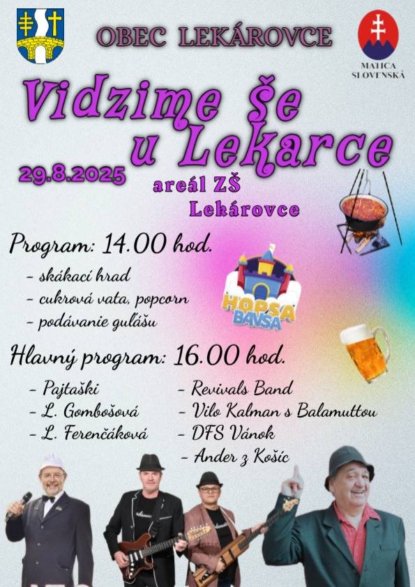 Kultúrne podujatie:  ,,Vidzime še u Lekarce"