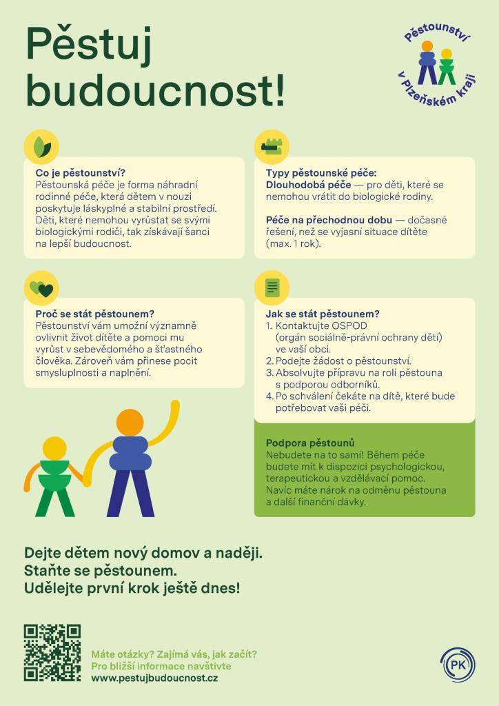 Dejte dětem nový domov a naději. Staňte se pěstounem. Udělejte první krok ještě dnes.