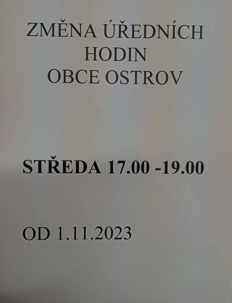 Změna úředních hodi