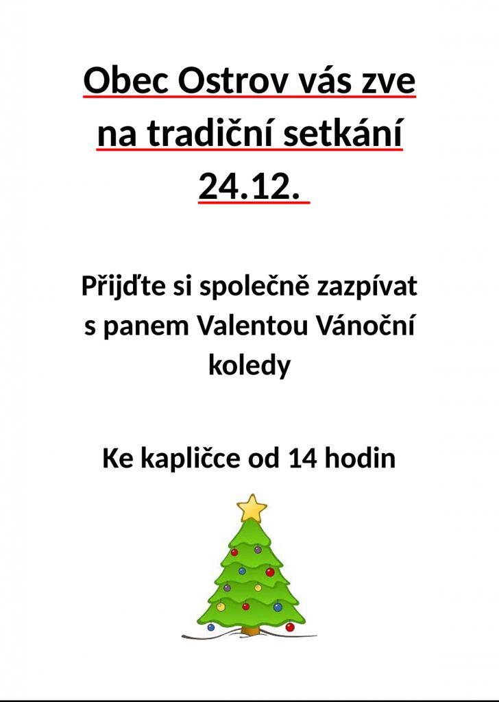 Tradiční zpívání u kapličky