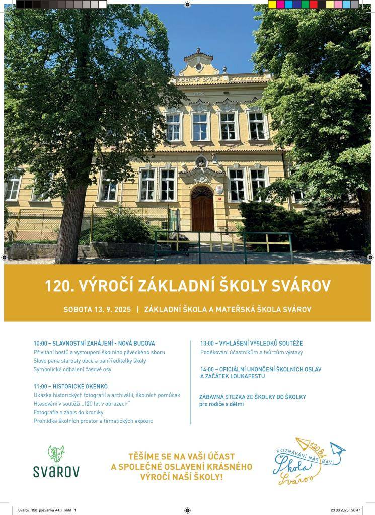 Oslavy 120. výročí ZŠ Svárov