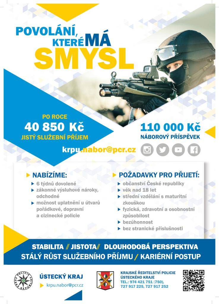 Na základě požadavku Policie ČR, zveřejňujeme náborový leták