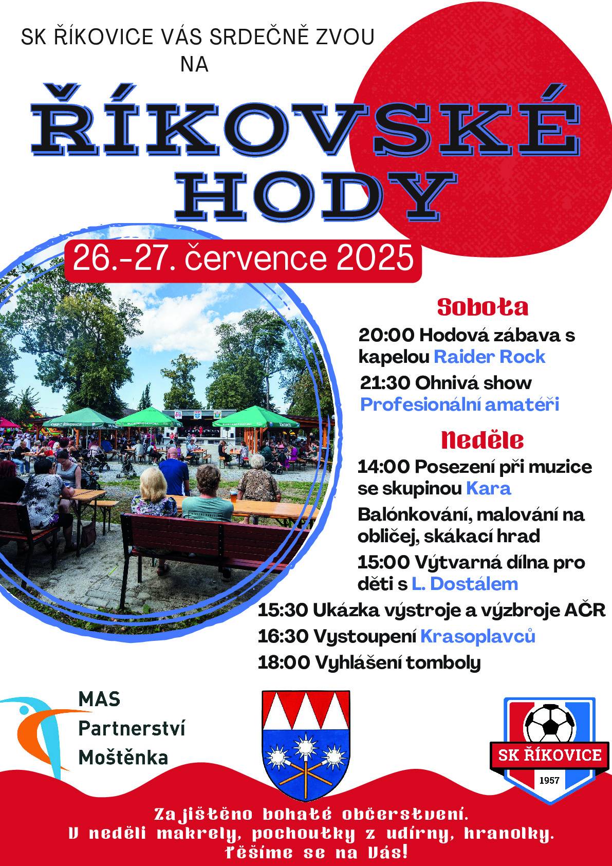 SK Říkovice zve na Říkovské hody 26 - 27.7. 2025