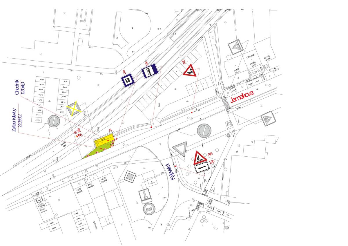 Ppřechodná úprava provozu na pozemních komunikacích – silnici III/15272: ul. Jemelkova, a místní komunikaci: ul. Kyjevská. Vše bude provedeno v rozsahu uvedeného výkresu pod názvem: „BRNO, ul. Jemelkova Autobusová zastávka“, který je nedílnou součástí tohoto opatření obecné povahy, zpracovaného spol. Signex, spol. s r.o., se sídlem Holzova 138, 627 00, Brno, IČ: 49971344. Stanovení přechodné úpravy provozu je z důvodu rekonstrukce přístřešku zastávky městské hromadné dopravy, ul. Jemelkova. Termín pro danou akci bude platný nejdříve od 19. 07. 2025, a to s předpokládaným termínem platnosti do 31. 07. 2025. Skutečný termín bude následně (od 19. 07. 2025 a násl.) upřesněn v rozhodnutí o povolení zvláštního užívání komunikace, resp. rozhodnutí o uzavírce dle zákona č. 13/1997 Sb., o pozemních komunikacích, ve znění pozdějších předpisů (dále jen „zákon o PK“), vydané příslušným silničním správním úřadem.