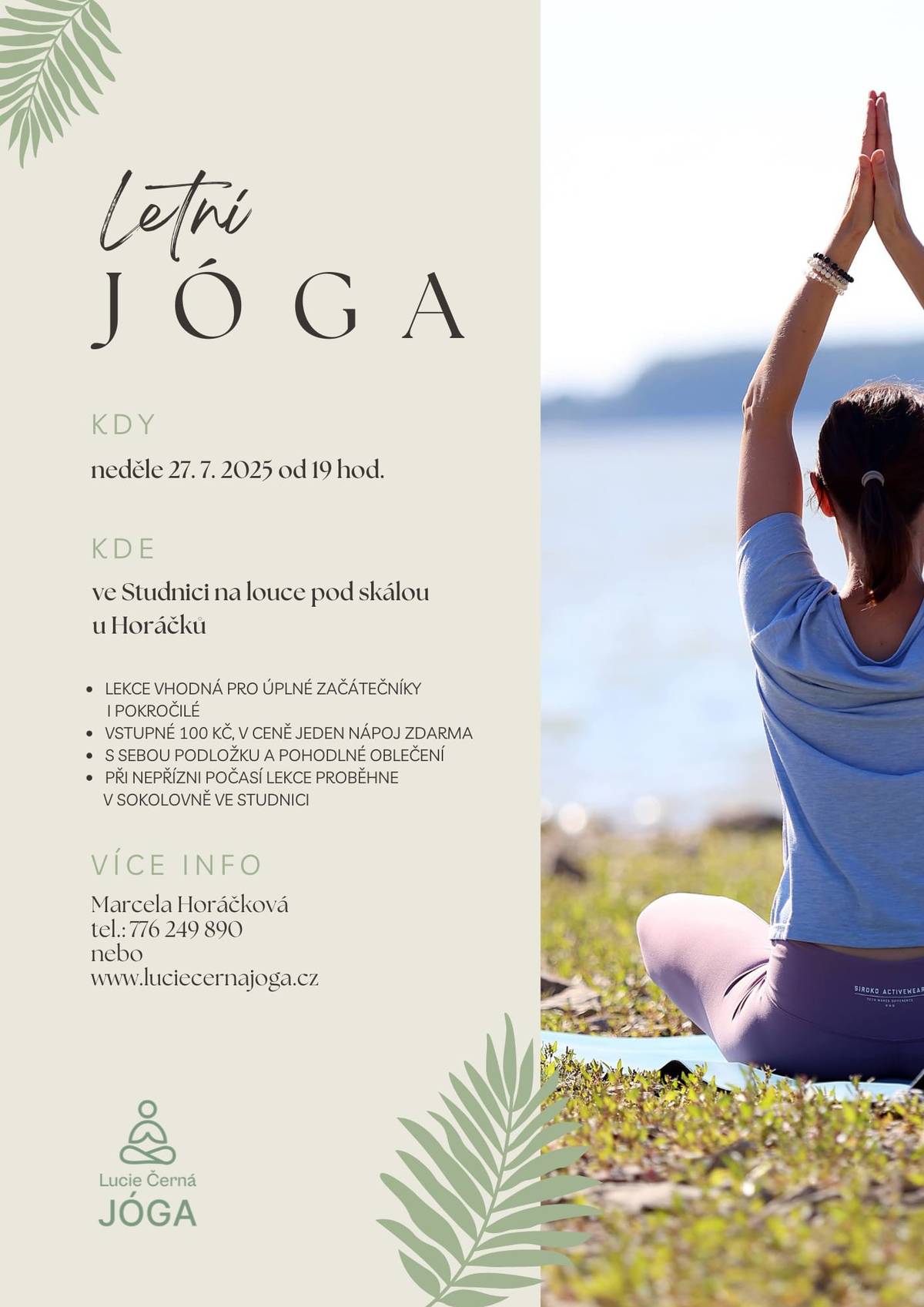 Protáhnout si tělo v přírodě můžete tuto neděli od 19 hodin ve Studnici.