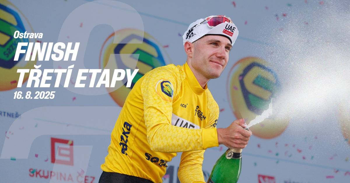 Do Česka míří ta nejvyšší cyklistická liga! Czech tour startuje 14. srpna přímo v Praze na Vítězném náměstí. Po celou dobu, až do 17. srpna, nebudou chybět World Tour týmy ani přímý přenos a top doprovodný program, který by si měl každý fanoušek cyklistiky zažít!    Dojezd 3. etapy můžete 16. srpna od 14:20 napjatě sledovat v Ostravě na Masarykově náměstí.  HARMONOGRAM 3. etapy: Prostějov 11:50 Zahájení programu 12:05 Představení týmů 12:55 Slavnostní ceremoniál 13:15 Start - Cíl Ostrava 14:20 Czech Tour 2024 | Záznam TV přenosu 15:10 Zahajovací ceremoniál: Ostrava, Masarykovo nám. 15:30 Studio Czech Tour Live s hosty 16:40 Předpokládaný cíl etapy 16:55 Slavnostní vyhlášení výsledků   Silnice budou uzavřeny těsně před průjezdem pelotonu a otevřeny vždy po jeho průjezdu. Mapy a letáky s dalšími informacemi jsou ke stažení zde https://www.czechtour.com/cs/ke-stazeni.