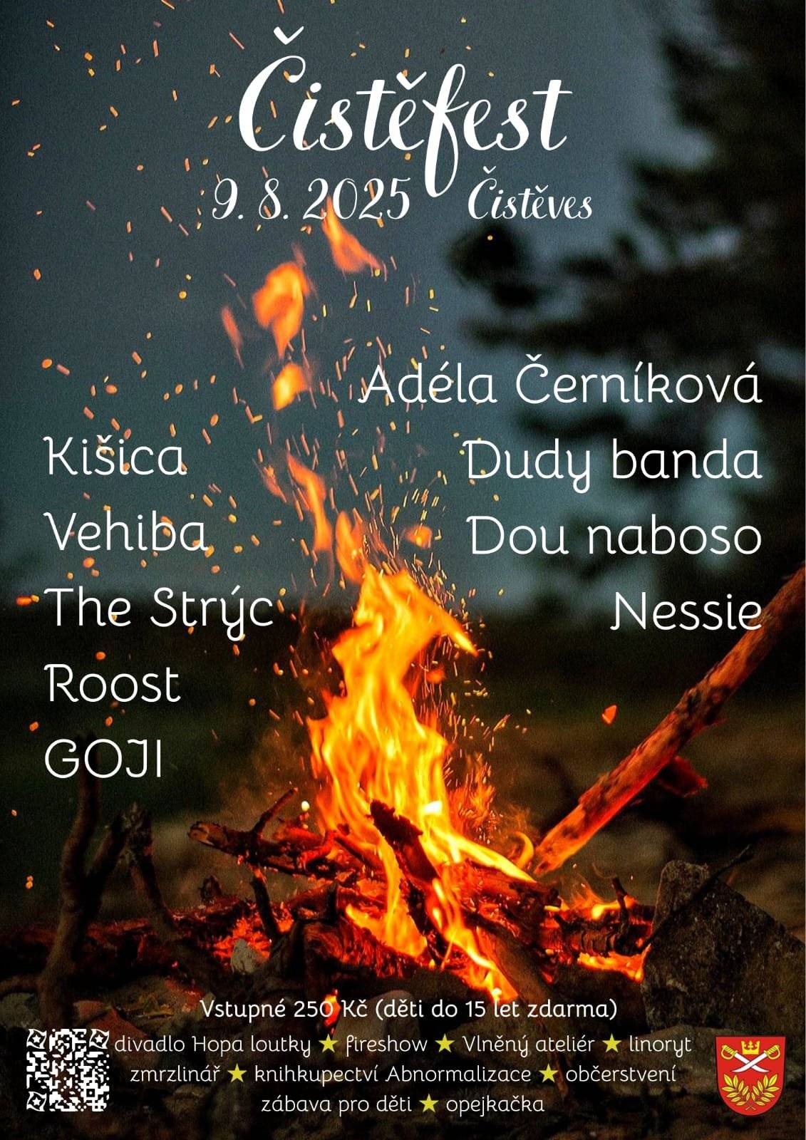 Navštivte dne 9.8.2025 trdiční, hudební, multižánrový festival v naší obci.