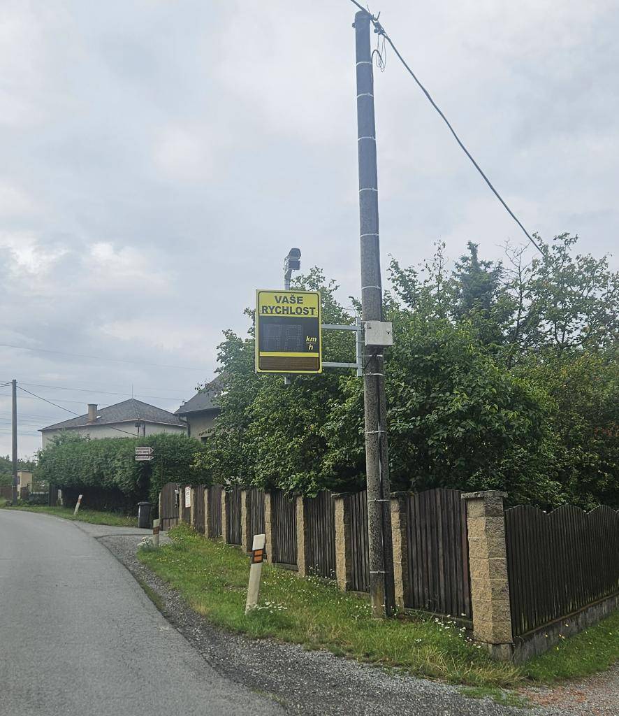 Zajištění bezpečnosti v obci Kyšice osazením ukazatele rychlosti