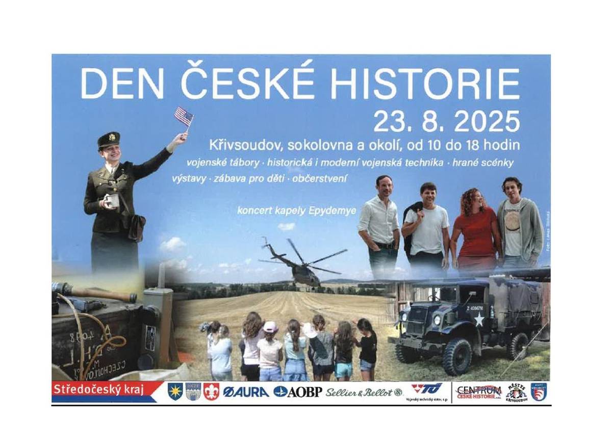 23.08.2025 Křivsoudov, sokolovna a okolí, od 10 do 18 hodi
