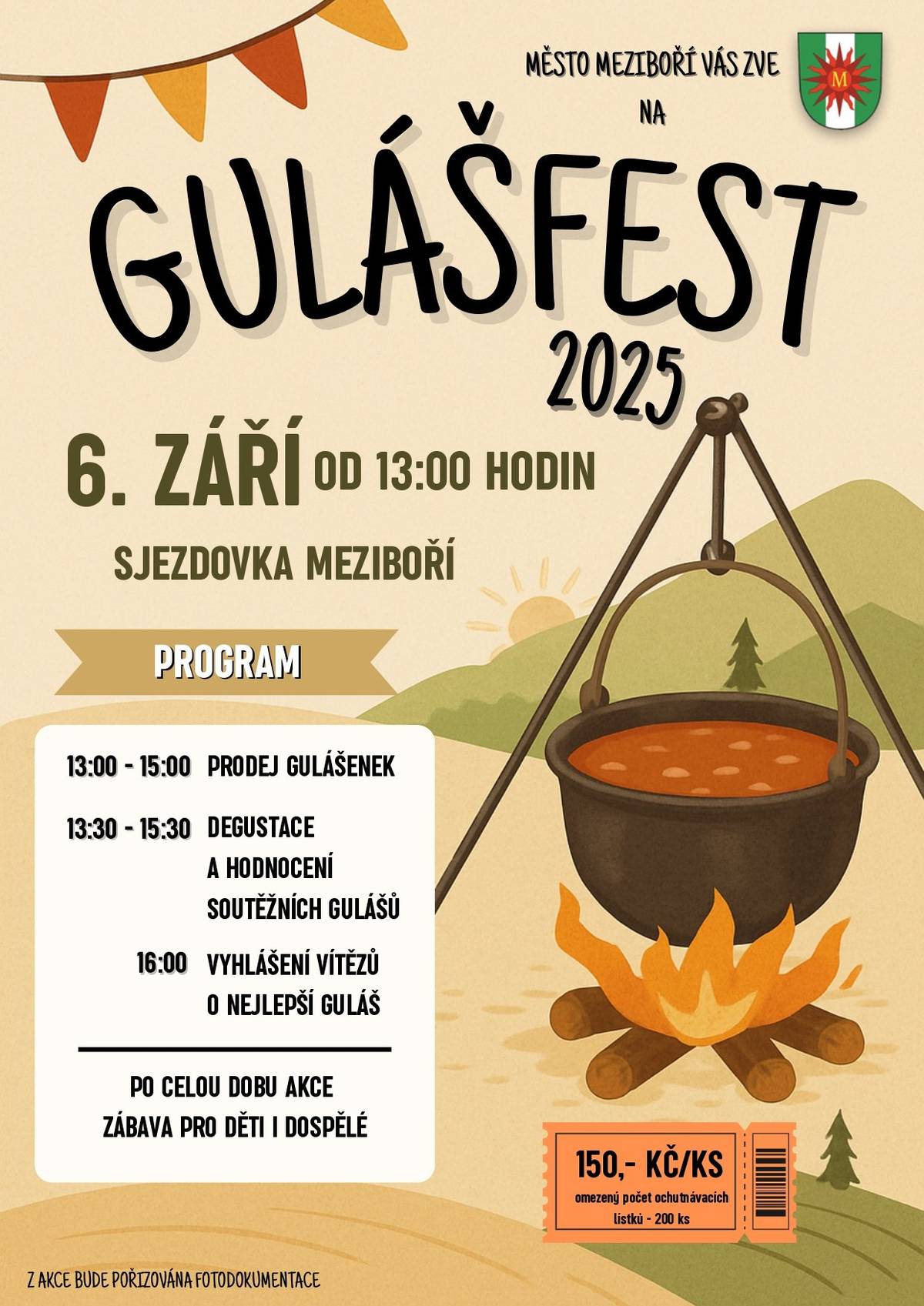 Chceš mít vlastní tým a zkusit vyhrát cenu za nejlepší guláš? Tak neváhej, chop se vařečky a pojď do toho s námi! Napiš nám do 22.08.2025 na brunova@mezibori.cz a předveď, co v Tobě (a v kotlíku) je! 🔥🍲