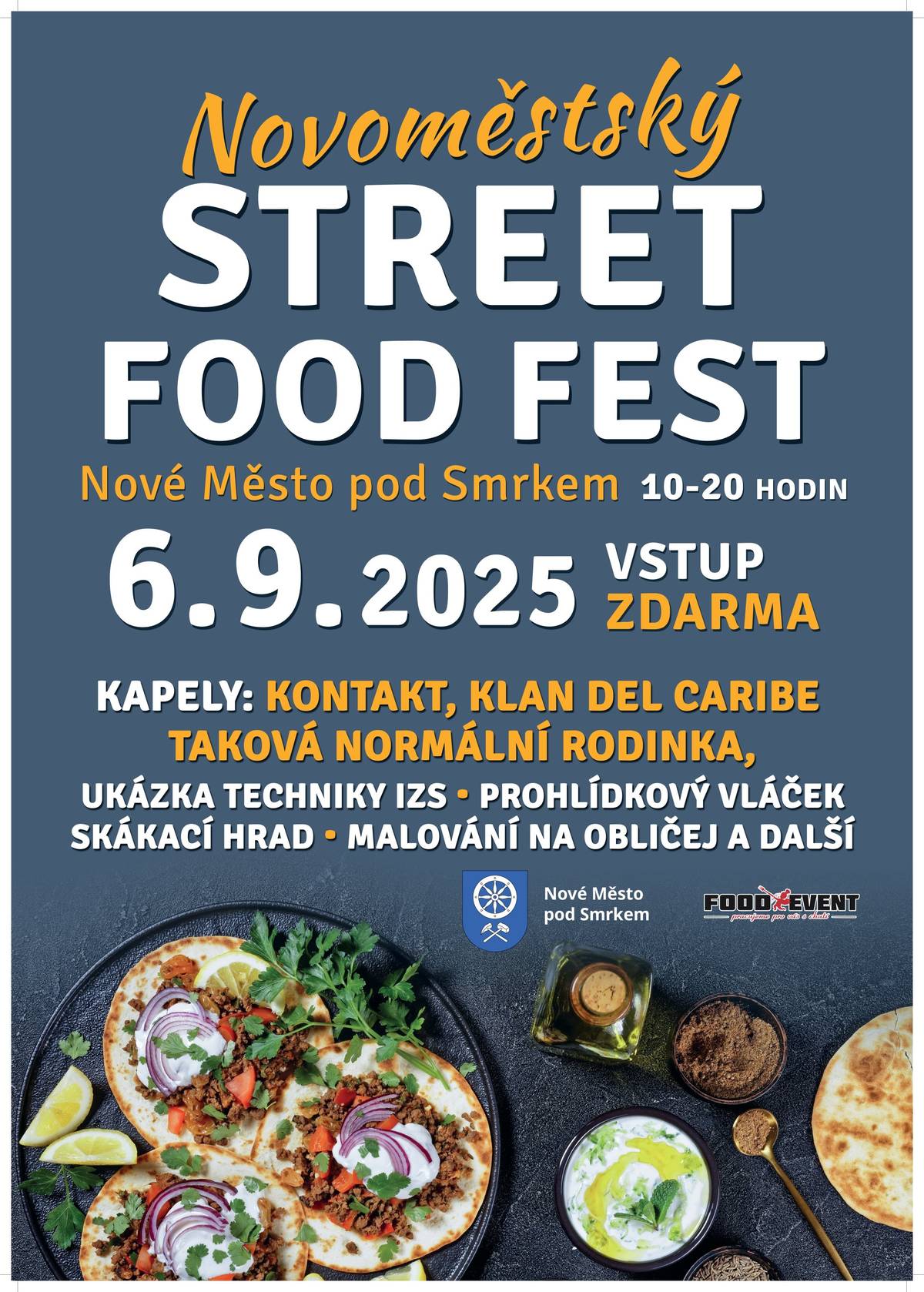 STREET FOOD FEEST - 6. září 2025 od 10:00 - náměstí Nové Město pod Smrkem