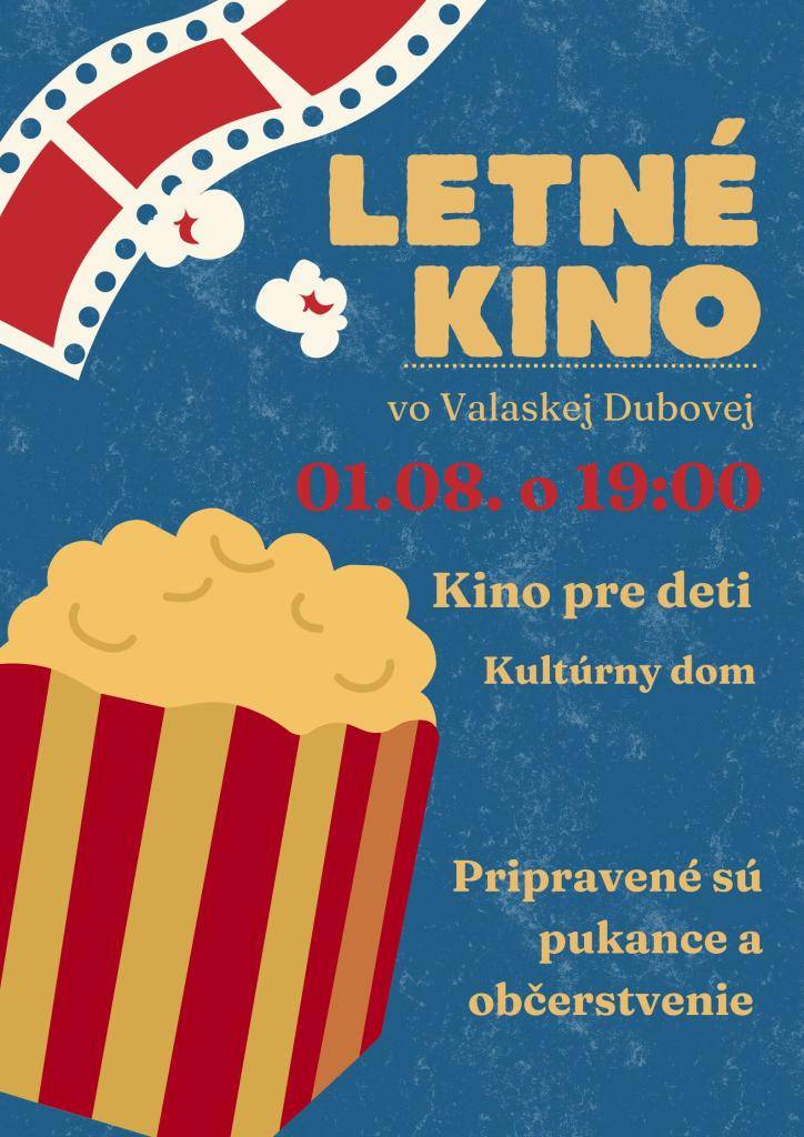 Srdečne pozývame deti, rodičov ale aj všetkých ostatných na letný filmový večer. Rozprávku premietame v piatok 1.8.2025 o 19:00 vo veľkej sále KD.   O občerstvenie pre deti i dospelých je postarané.   Tešíme sa na vás!