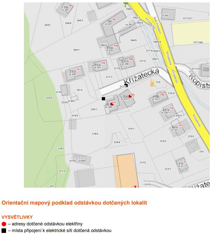 Vážení občané, tímto si Vás dovolujeme upozornit na odstávku elektřiny, která se uskuteční dne 30.07.2025 od 07:30 do 10:30 hodin, a to v lokalitě Litvínov - Janov: ulice Křížatecká: č. p. 117, 343.