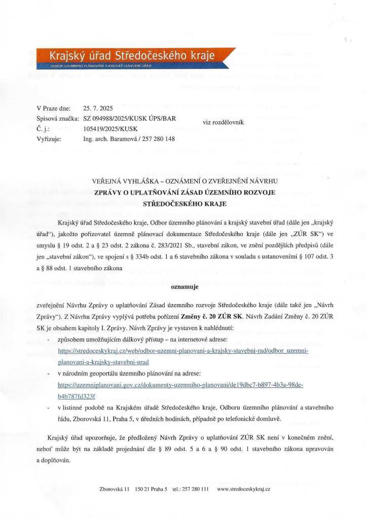 Veřejná vyhláška