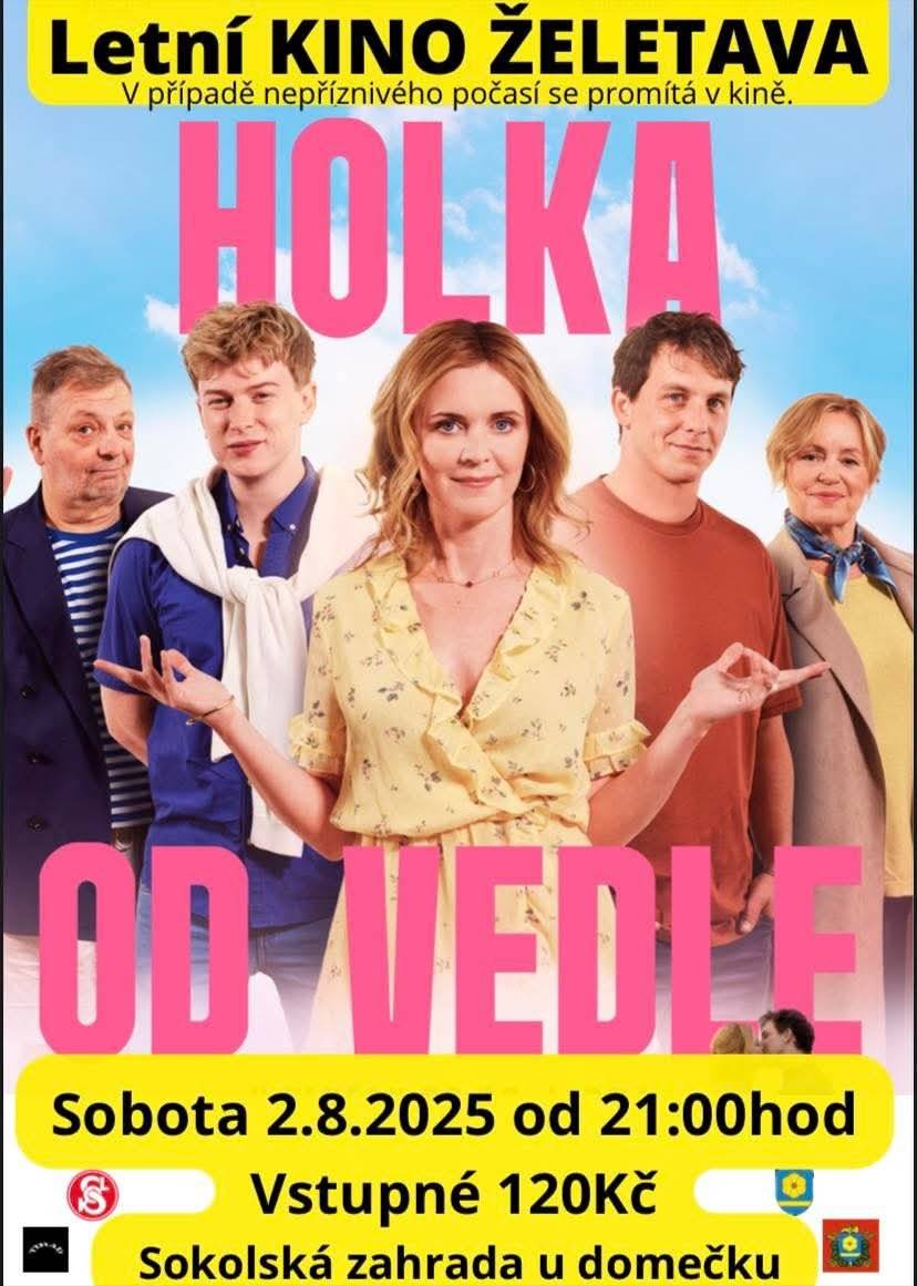Sobota 2.8.2025 Sokolská u domečku od 21:00