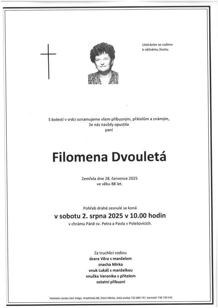 parte Filomena Dvouletá