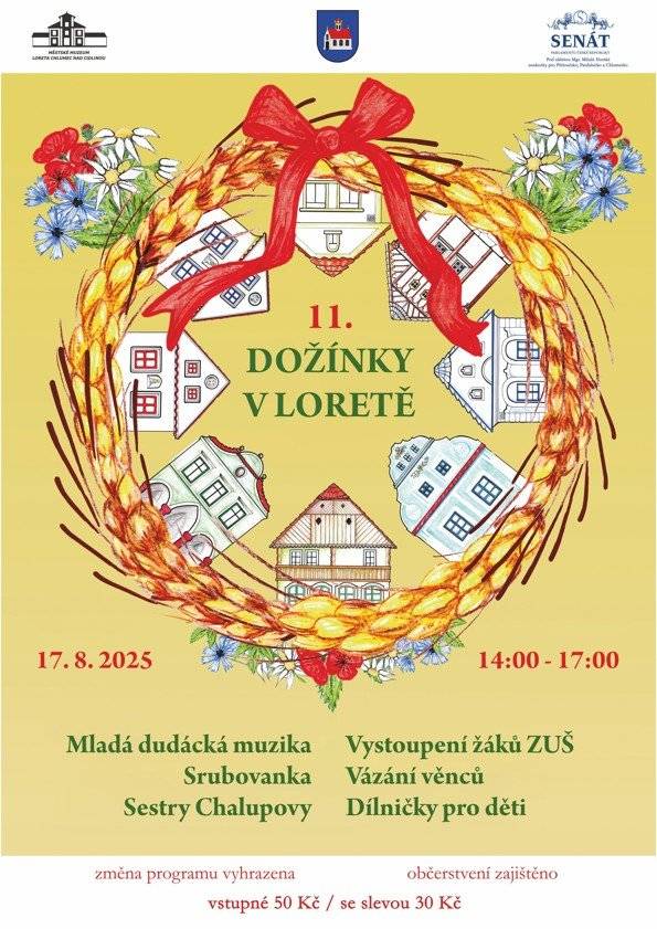 Město Chlumec nad Cidlinou vás zve na městskou oslavu dožínek 17. 8. 2025