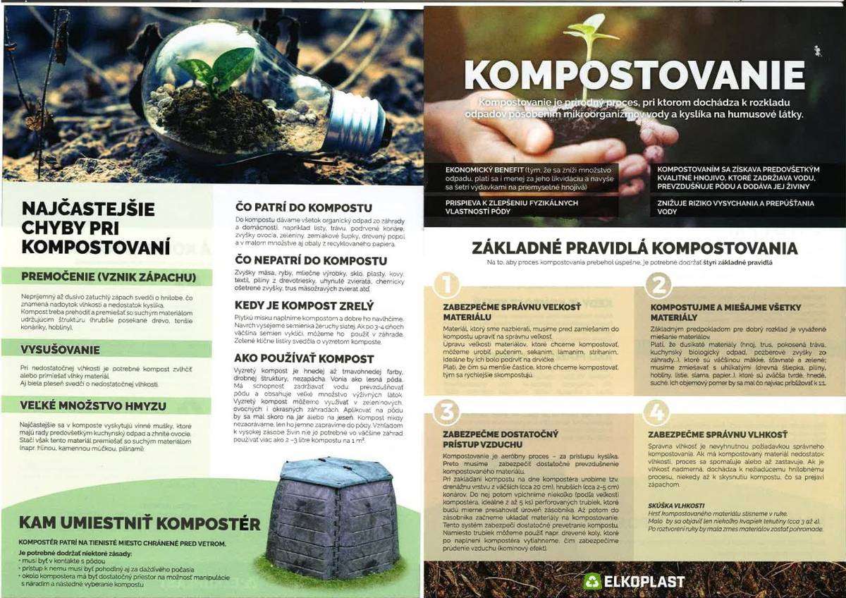 Základné pravidlá kompostovania