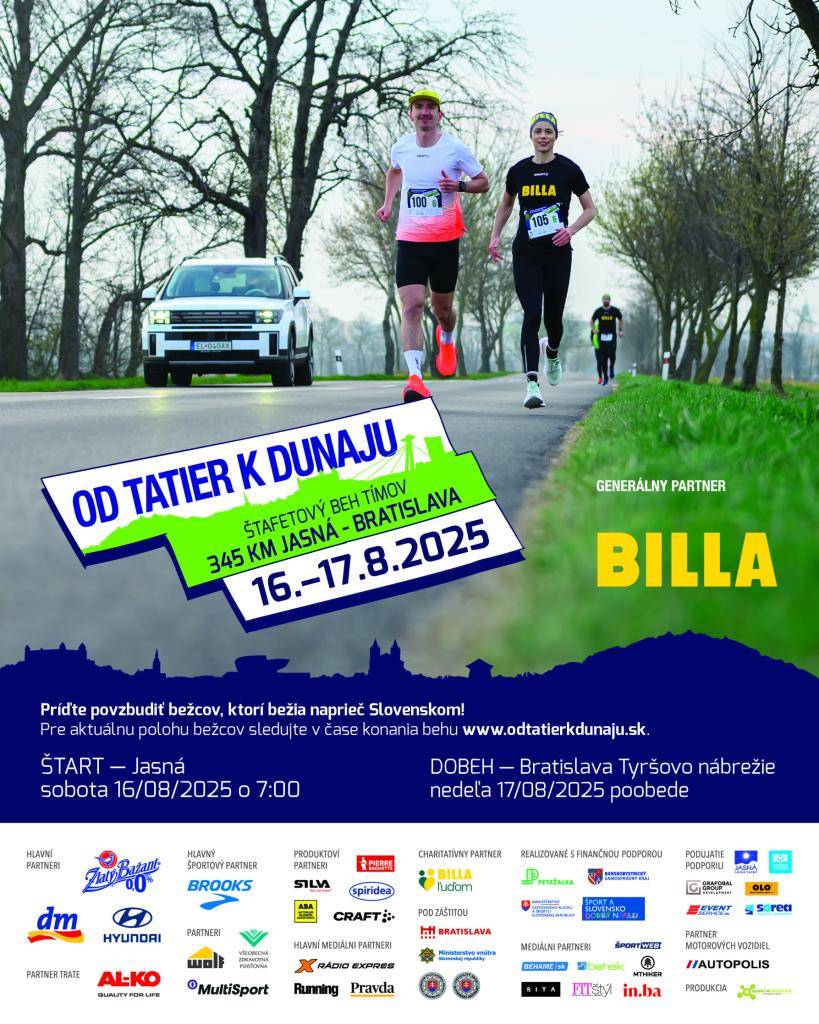 13. ročník štafetového behu Od Tatier k Dunaju     A Tátrától a Dunáig tartó váltófutás 13. évada