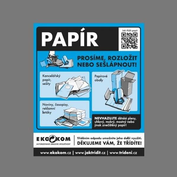 Zítra proběhne svoz papíru od rodinných domů.