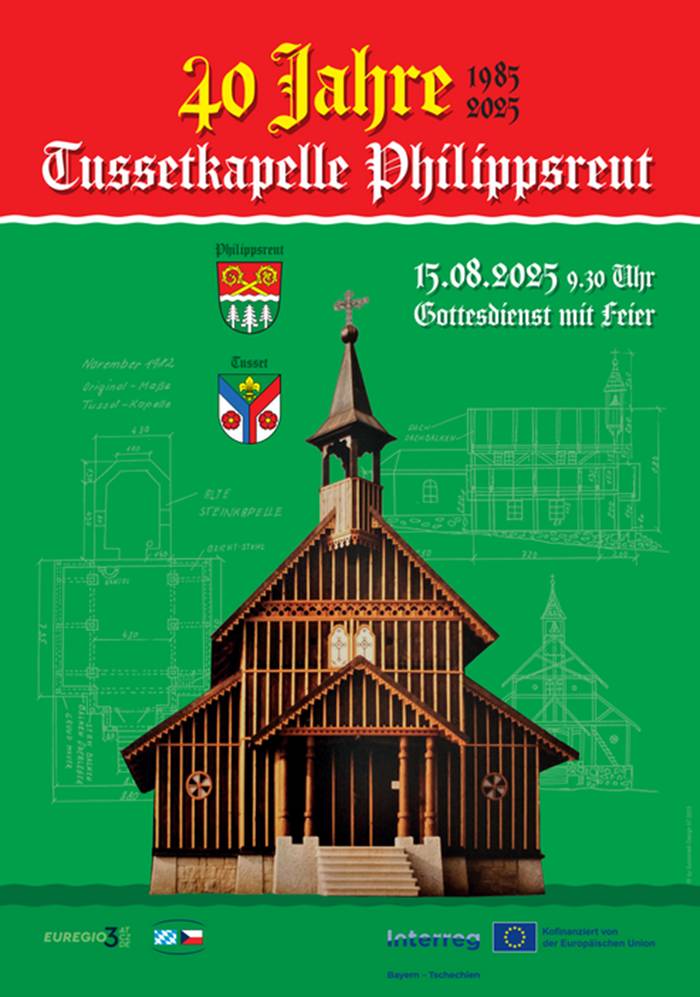 Pozvánka na mši svatou s oslavou Stožecká kaple ve Philippsreutu pátek 15.8.2025 od 9:30 hod