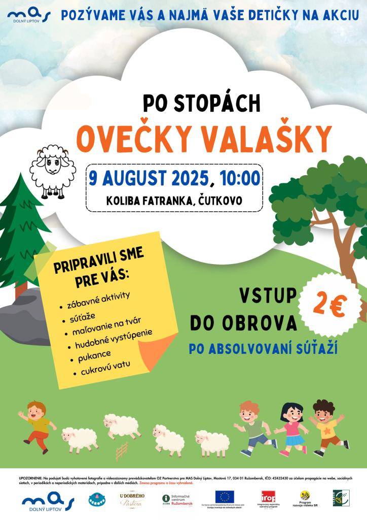 ČUTKOVO-Koliba Fatranka/9.8.2025/10:00 hod.