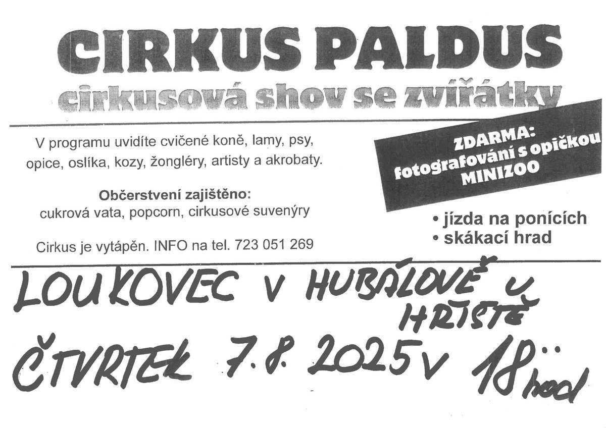 čtvrtek 07.08.2025 od 18 hod