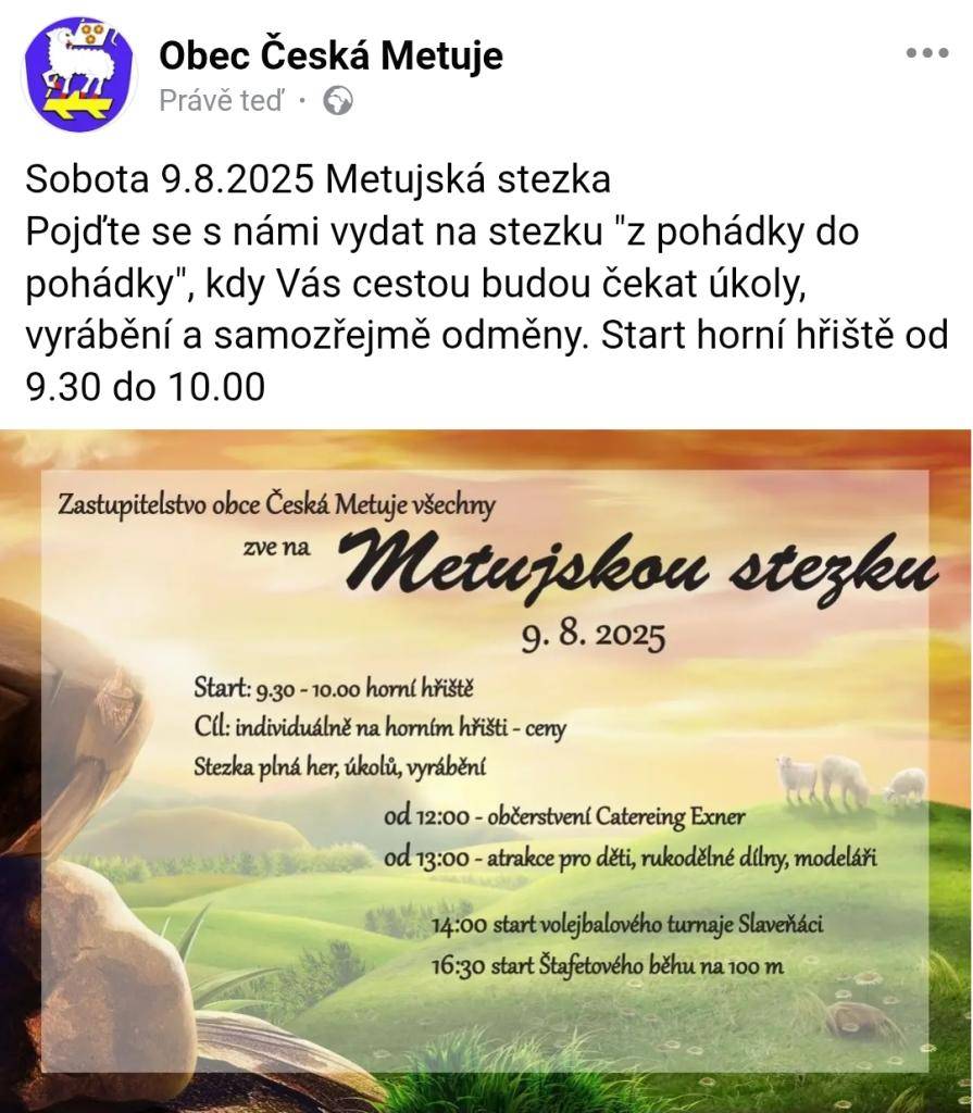 Pojďte s námi na stezku plnou pohádek