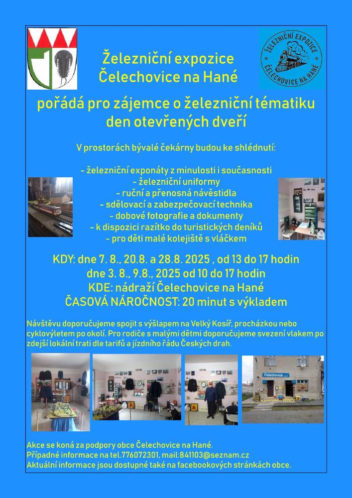 pořádá pro zájemce o železniční tematiku den otevřených dveří.