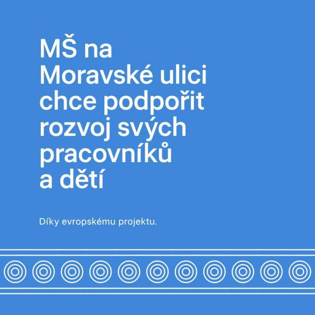 Rada města Prostějova odsouhlasila podání projektového námětu z Operačního programu Jan Ámos Komenský Šablony pro ZŠ a MŠ II a finanční spoluúčastí zřizovatele na projektu. Do projektu se zapojí Mateřská škola v Moravské ulici.                                 Číst dál...