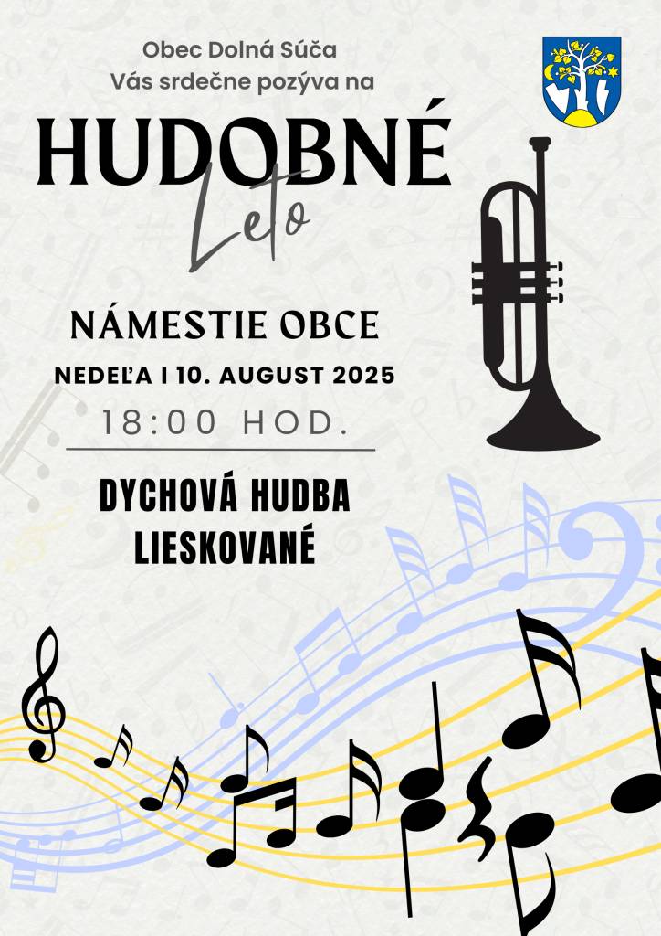 Srdečne Vás pozývame na tohtoročné hudobné leto v podaní Dychovej hudby Lieskované už túto nedeľu na námestie našej obce.  Príďte si spríjemniť popoludnie a popočúvať tóny skvelej hudby.