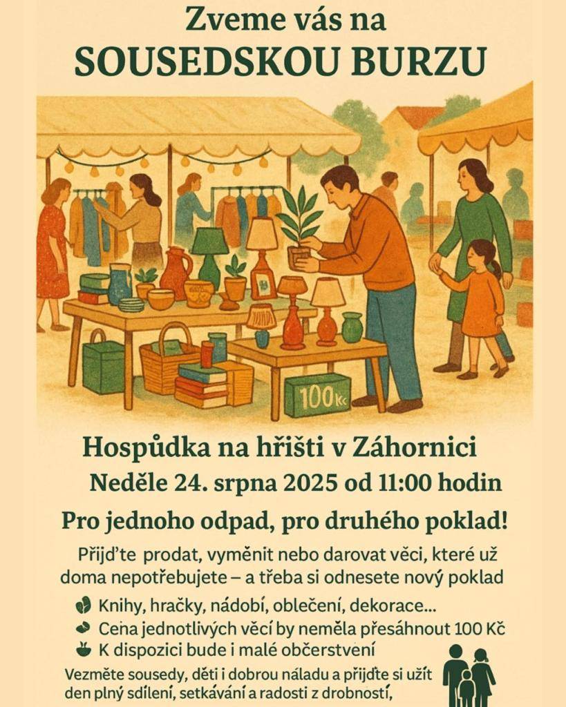 Kdy? 24.8.2025  V kolik? od 11:00 hodin  Kde? Hospůdka na hřišti