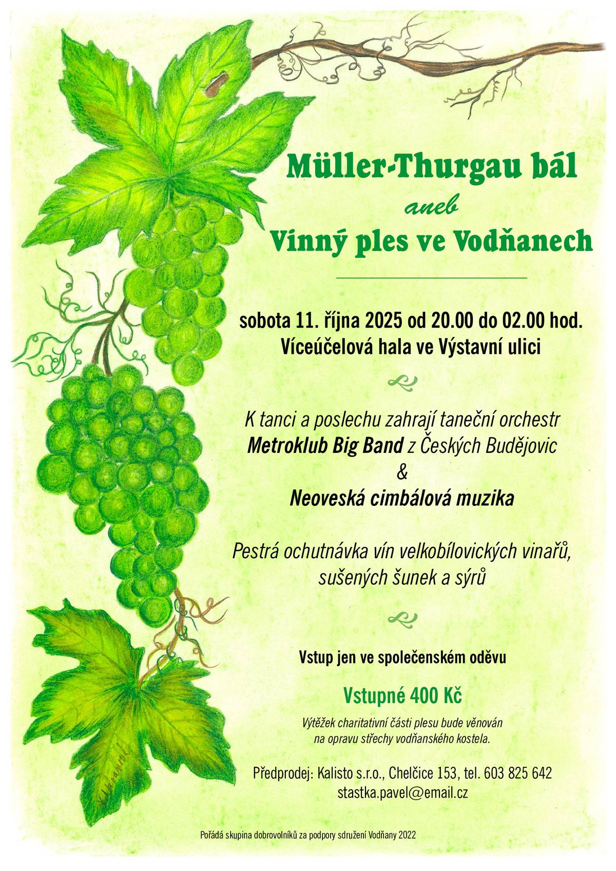 Vinný ples ve Vodňanech dne 11.10.2025