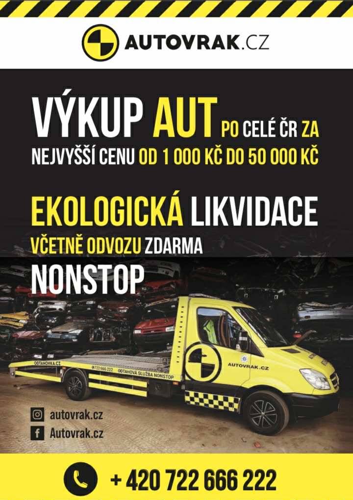 Ekologická likvidace včetně odvozu zdarma a výkup aut.