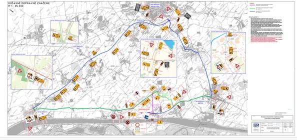 Úplná uzávierky cesty II/506 - z dôvodu rekonštrukcie mosta M2629  Teljes út lezárás - II/506, M2629-es híd felújítása miatt
