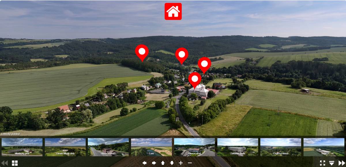 Vážení spoluobčané, zveme Vás na virtuální prohlídku obce Mladecko: https://digidaypano.cz/panorama/mladecko/