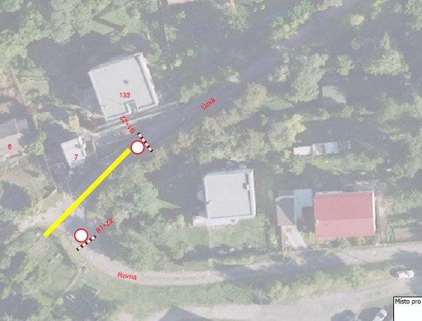 Milí spoluobčané, ve dnech 18.08. - 29.08.2025 bude uzavřena část ulice Úzká, kde budou probíhat výkopové práce za účelem vybudování vodovodní přípojky viz.mapa. Děkujeme za pochopení  OÚ Větrušice