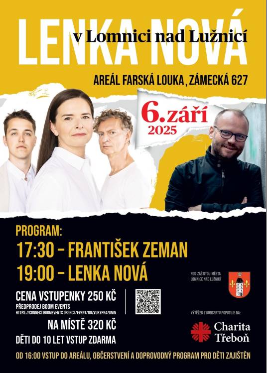 charitativní koncert v Lomnici nad Lužnicí