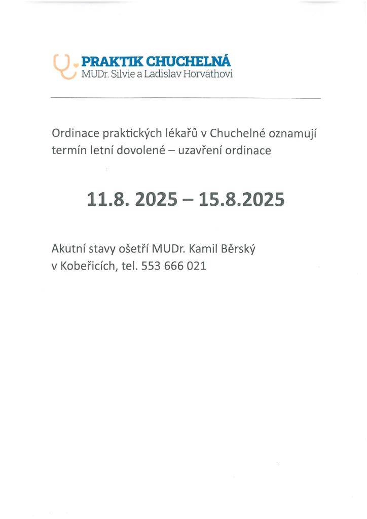 v týdnu od 11.8. do 15.8.2025