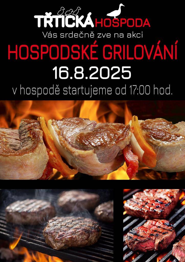 ≈ Třtická hospoda - 17:00  ≈ Rezervaci u obsluhy nebo na čísle 602671280