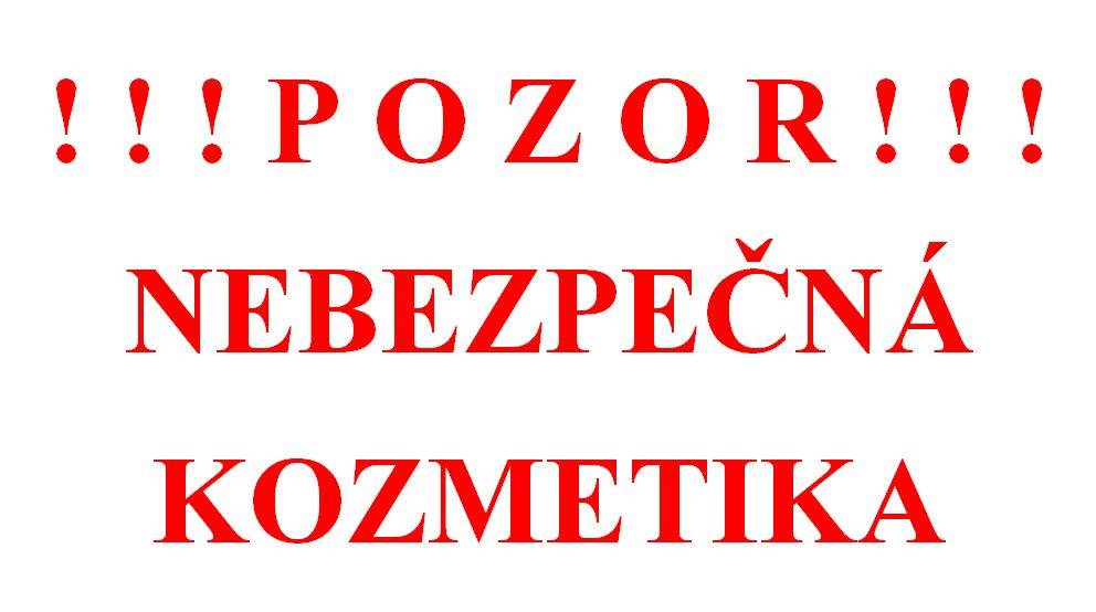 oznámenie o výskyte nebezpečných kozmetických výrobkov hlásených systémom Safety Gate.