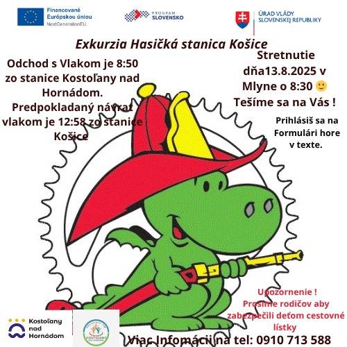 13.8.2025 Viac informácií na priloženom plagáte