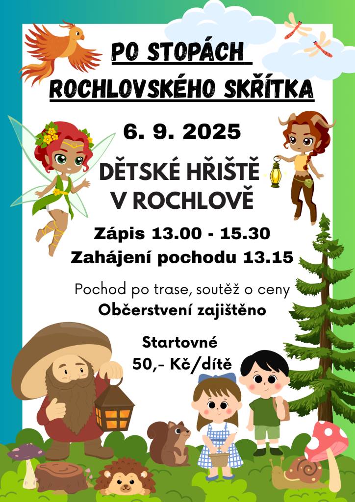 Srdečně Vás zveme 6. 9. 2025 od 13. hodin na den plný her a zábavy.