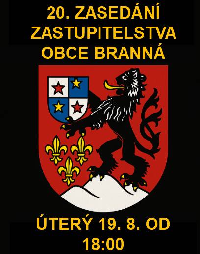 Vážení spoluobčané, jste zvání na zasedání zastupitelstva v úterý 19. 8. od 18:00 na obecním úřadě.