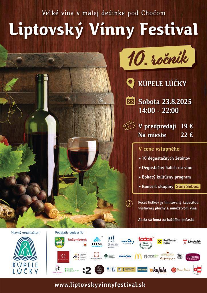 SOBOTA 23.august 2025/14:00-22:00/Kúpele LÚČKY