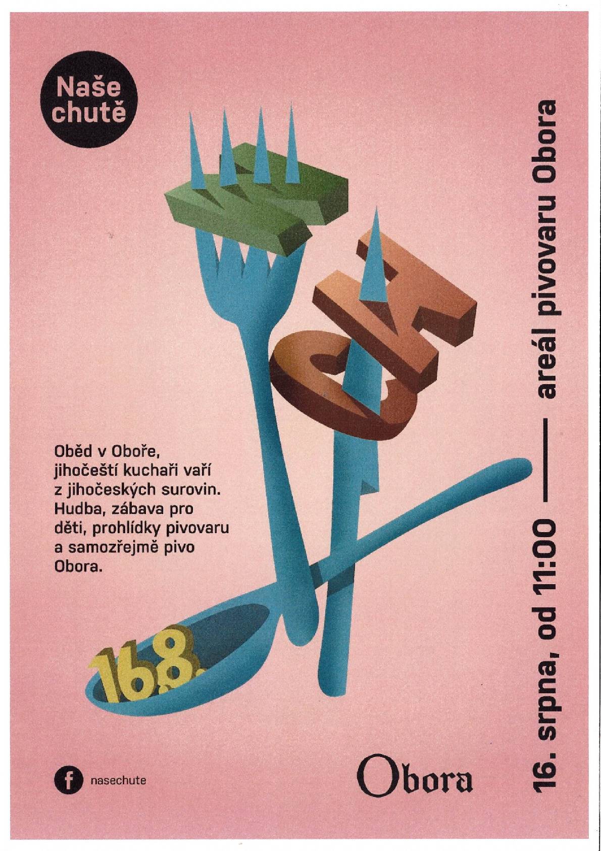 Festival Naše chutě již tuto sobotu v Oboře.