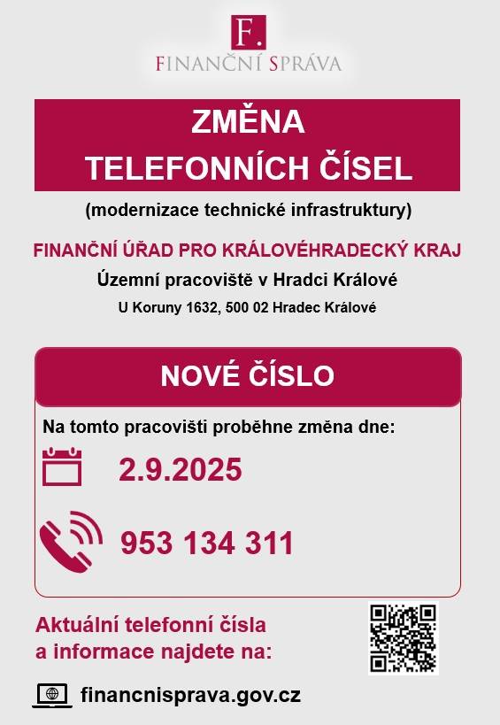změna telefonních čísel