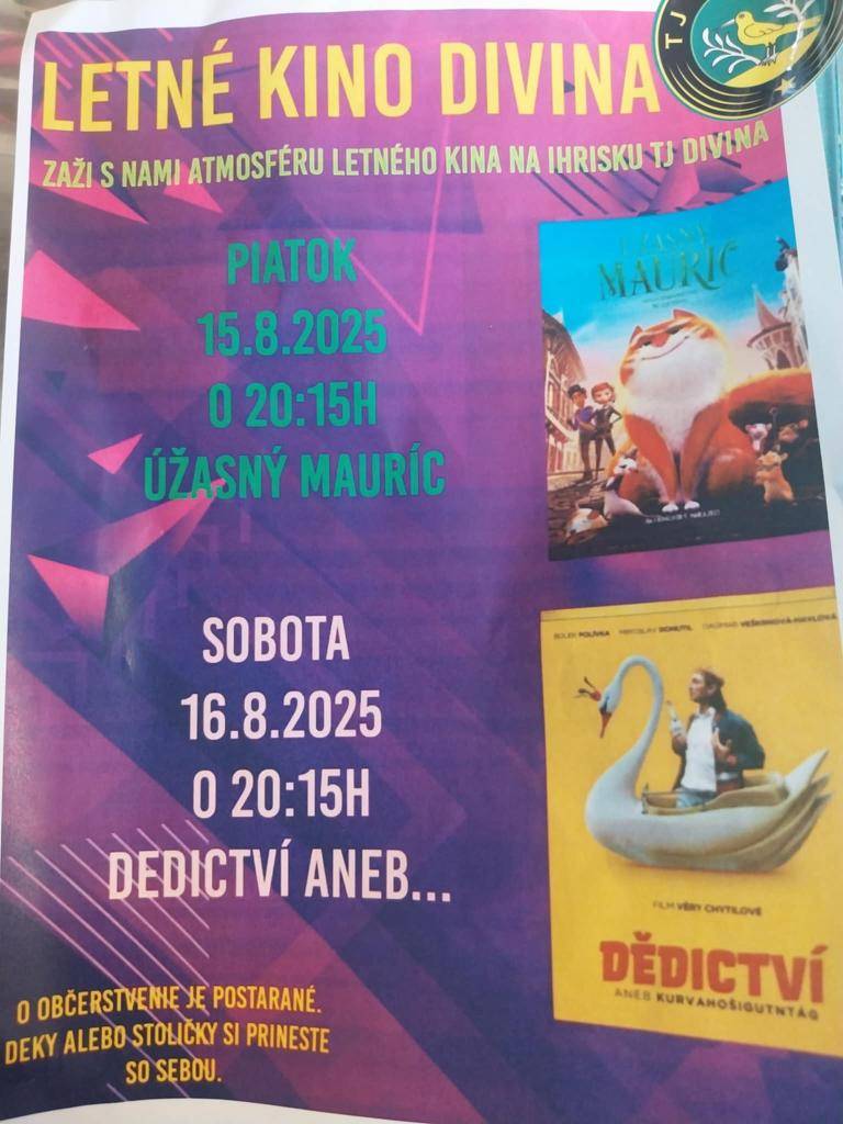 Letné kino Divina