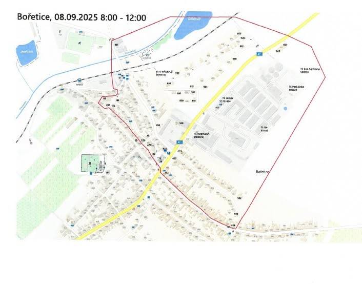 8. září od 8 do 12 hodin nepůjde v části obce a Kraví hory elektřina.